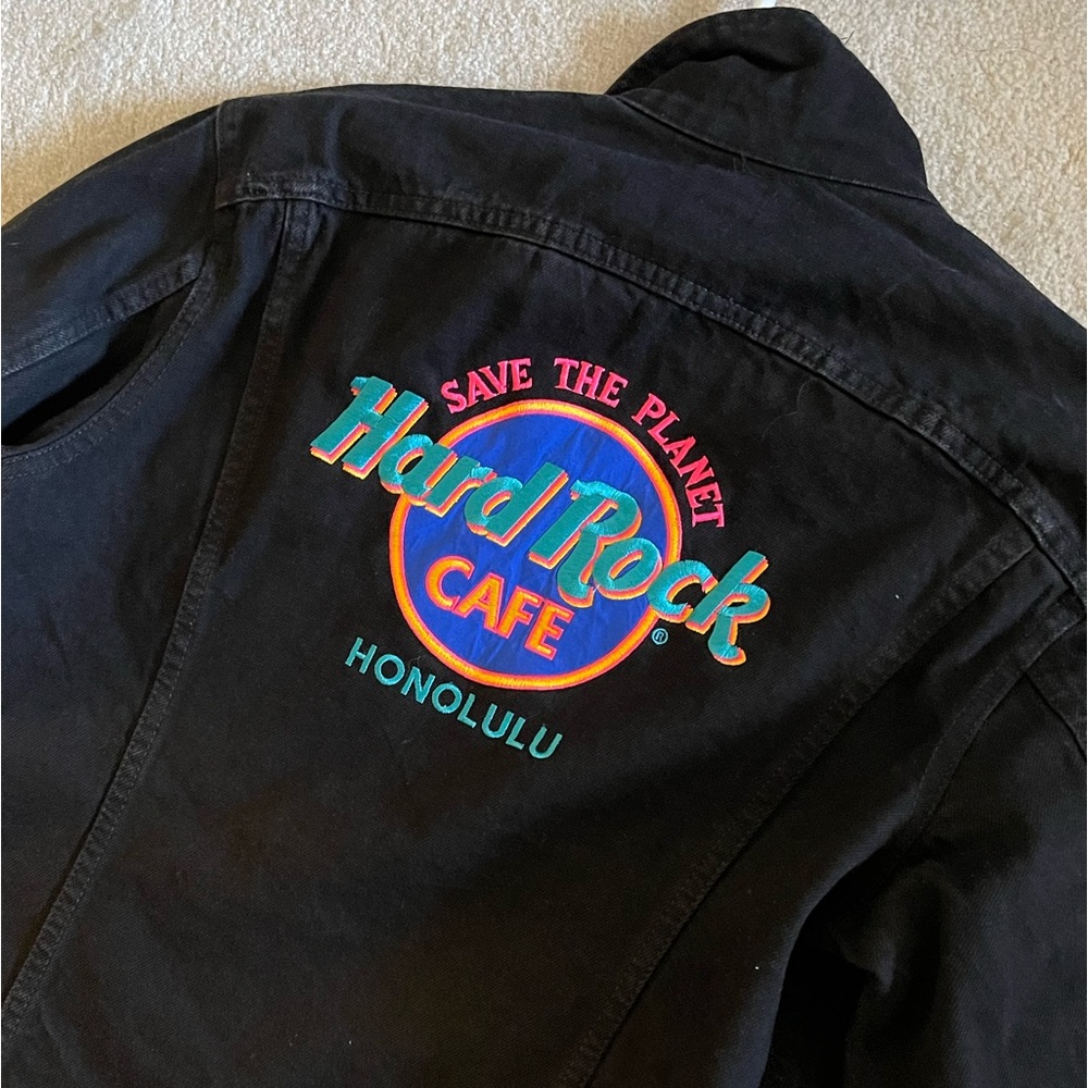 Hard Cafe Black Jean Jacket Hawaii